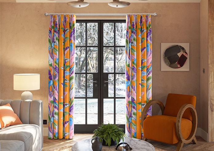 Palm Springs, Orange - Made To Measure Curtains - Image 3